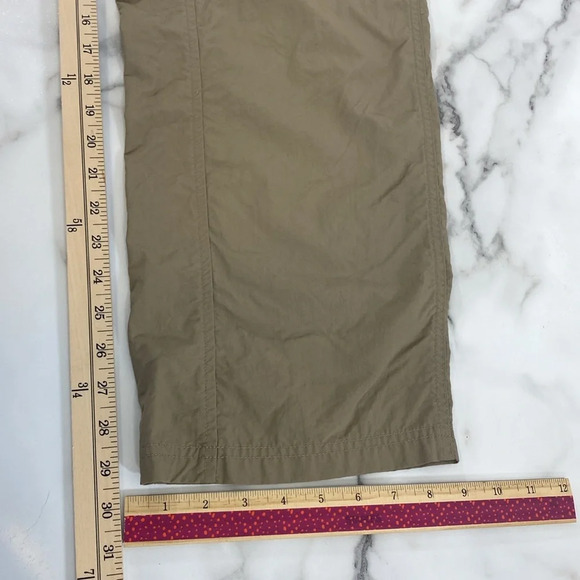 Mountain Hardwear‎ Pants Womens Size 14/ 32 Tan Straight Leg Camping Belted Hike - Picture 11 of 14